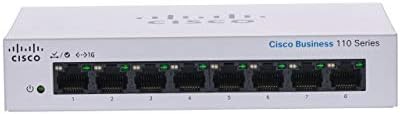 Cisco Business CBS110-8T-D Не управуван прекинувач | 8 порта GE | Десктоп | Ext ps | Ограничена заштита за живот
