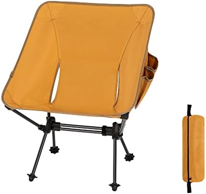 Ултралејт -стол за кампување TOBTOS, Компактен стол за кампување со лесна категорија со торба за носење за отворено, пешачење и ранци