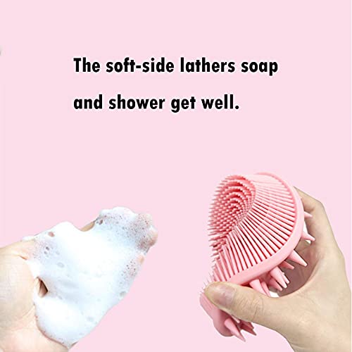 Тела ексфолирачки четка за туширање, двострани силиконски влакна за влажно и суво четкање, нежна масажа и фино чистење, грижа за бебе, возрасни, стари, чистач за мие?