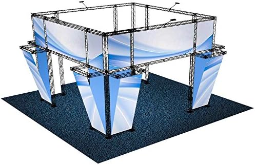 20x20 Трговски шоу Драга за изложба на кабини, решение за прилагодено настан 20 'x 20' Поп-доп-банер штанд inline booth truss дисплеј 20x20