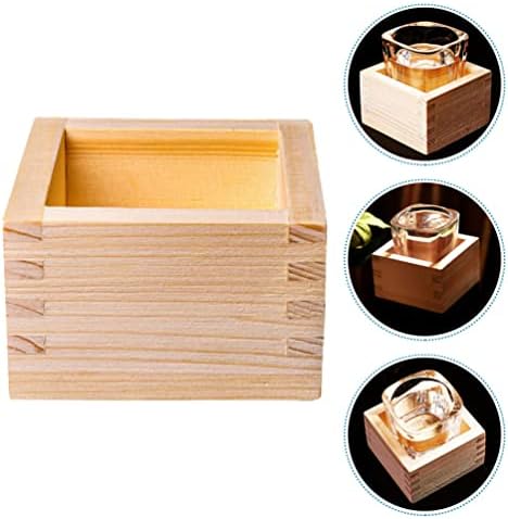Бруксид Вуд чаши јапонски кутии Масу Дрвени чаши Недовршени дрвени држачи за моливи Кунгфу за домашна кујна еспресо кафе чај чаша