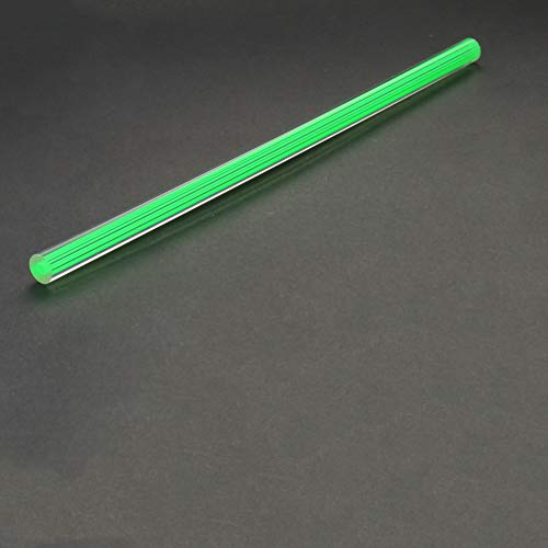 Fielect зелена права линија акрилна тркалезна шипка Стандардна толеранција на плексиглас лесна за дијаметар од 10мм со дијаметар од 10мм 250 мм висина 2 парчиња