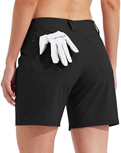 Вилит женски голф шорцеви 7 Брзи суви атлетски шорцеви Обични летни шорцеви со џебови отпорни на вода