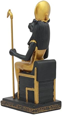 Еброс Класични египетски богови и божици седат на престолски статуи Богови на Египет Владетел на човештвото Декоративна фигура