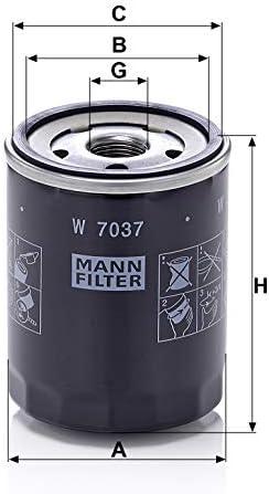Филтер за масло Mann-Filter W7037