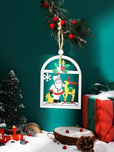 XIBIE 1pc Божиќ Дедо Мраз &засилувач; Елен Дизајн Ѕид Виси