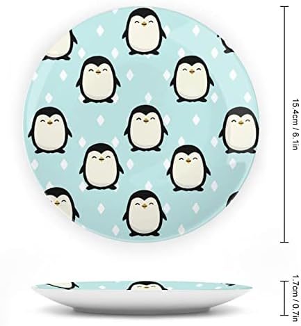Цртани пингвини печатени коски Кинески декоративни плочи за занаетчиски плочи занаетчиски за занаети за домашна канцеларија wallидна