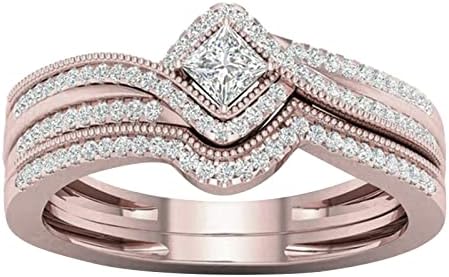Машки прстени женски прстен за девојка микро циркон накит Вклучени прстени за прстени прстени за смола