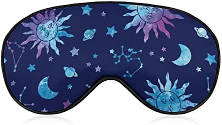 Вселенска галаксија соstвездие смешна спиење маска за очи меко заслепено око со прилагодлива лента ноќна очила за мажи за жени