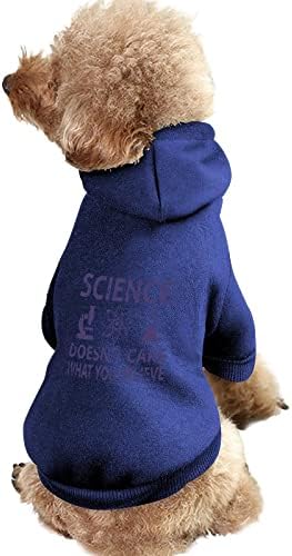 Наука верувајте облека за кучиња зимски дуксери за миленичиња меки и топли дуксери за кучиња за мали средни кучиња