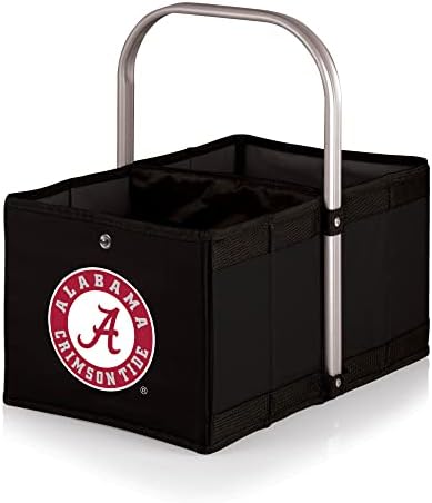 Пикник Време NCAA Alabama Crimson Tide Urban Market Basket, црна, 10 x 2,3 x 15.3