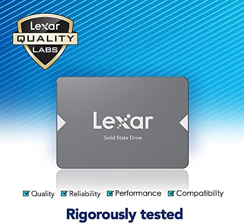 LEXAR NS100 256GB 2.5 ”SATA III Внатрешен SSD, Solid State Drive, до 520MB/s Прочитајте