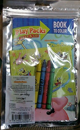Spongebob SquarePants Play Pack Pack Grab & Go! ,G14e6ge4r-ge 4-tew6w230612