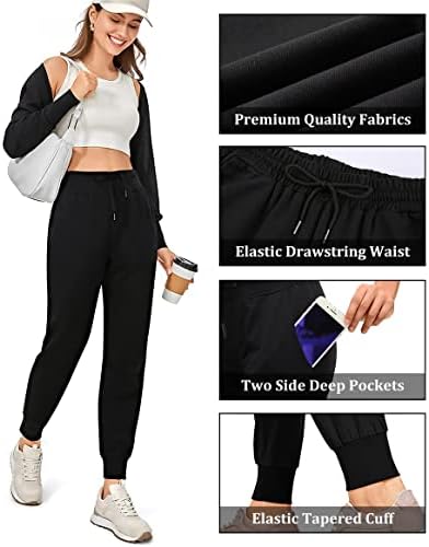 Laite hebe џемпери за жени-womens joggers со џебови дневни панталони за вежбање со јога