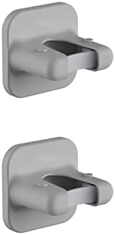 Ehooyau 2 парчиња самостојни лепила метли Grippers wallид монтиран држач за моп без закачалка за дупчење за прашина за кујна бања