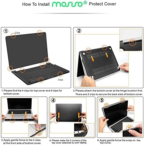MOSISO Compatible with MacBook Pro 13 inch Case M2 2023- A2338 M1 A2251 A2289 A2159 A1989 A1708 A1706, Plastic Leopard Grain Hard Case&Sleeve