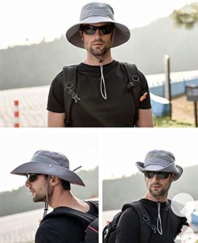 Lanlylgq Sun Hat Safari Hat Unisex Men Women UV заштита корпа капа за пешачење капа риболов капа летна капа на отворено