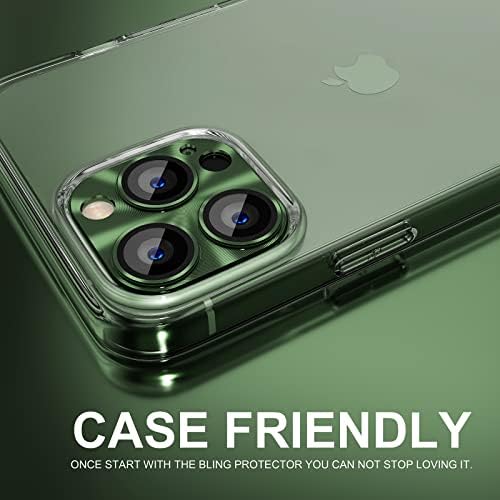 Beuxece Капак На Објективот На Камерата Со Заштитник На Екранот На Објективот на Камерата за iPhone 13 Pro 6.1 ＆ iPhone 13 Pro Max 6.7, Пријателски