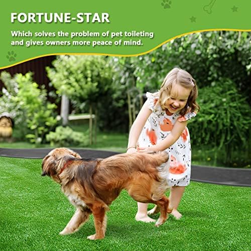 Фортун-ѕвезда 39.3 Во Х 31.5 Во Тревна Подлога За Кучиња За Професионална Обука За Тенџере, Вештачка Трева За Повеќекратна Употреба За