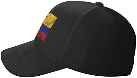 Половина Американско Половина Колумбиско Знаме Врв Капа Унисекс Камионџија Тато Капа Прилагодлива Секојдневна Спортска Капа За