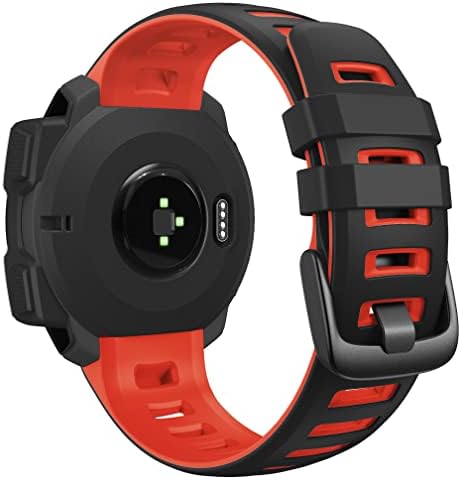 Ienyu Silicone WatchBands ленти за Garmin Instict Smart Watch 22mm замена на лента за нараквица на нараквица/еСпорт/плима/соларна