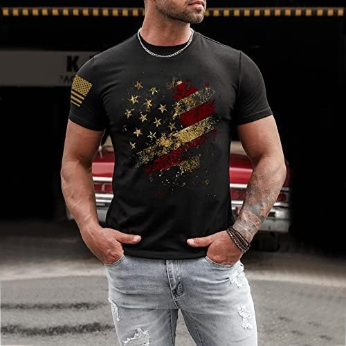 Bmisegm mens кошула Менс летна мода лесна 3Д дигитална маица за печатење со кратки ракави кошула врвна маичка за мажи