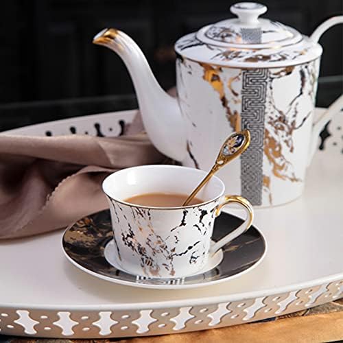 Xwozydr кафе сет порцелански чај постави керамички кригла сад шеќер сад крема за чајник чајник за пиење за време на забава
