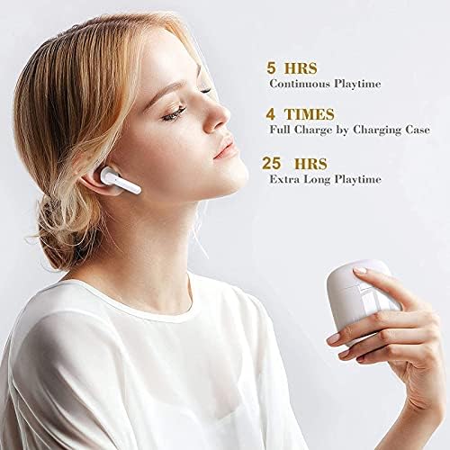Безжични Слушалки Bluetooth 5.0 Слушалки Со Куќиште За Полнење, IPX8 Водоотпорен, 3d Стерео Воздушни Пупки Во Уво Ушни Пупки