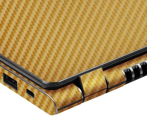 Skinomi злато јаглеродни влакна Целосно тело кожа компатибилна со Acer Chromebook 11.6 C720 Techskin Anti-Bubbull Film