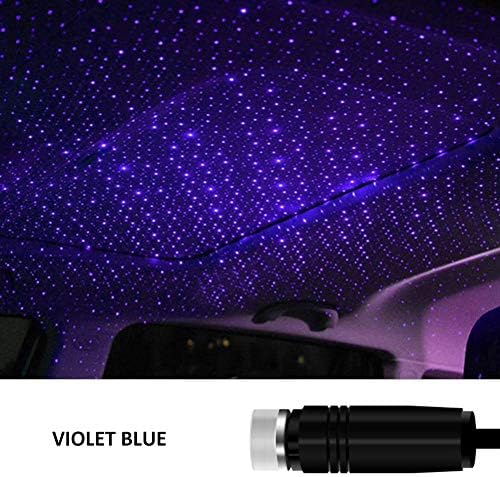 Desirepath USB автомобил покрив атмосфера starвезда небесна ламба амбиентална starвезда светло предводена од проектор виолетова