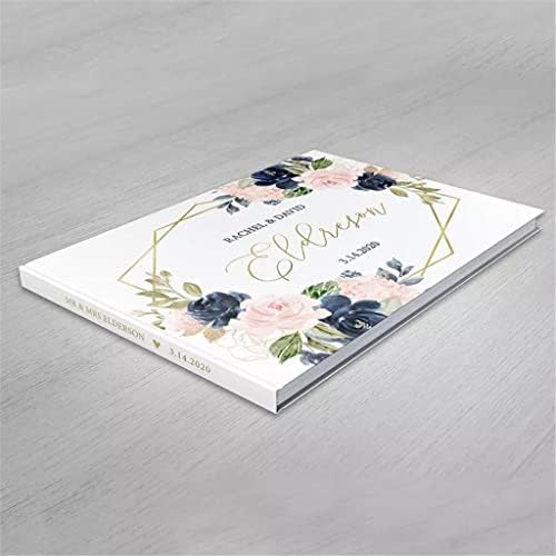 TFIIEXFL Персонализирана книга за венчавки за венчавки алтернативни геометриски венчавки за венчавки, цветни свадбени албуми свадба
