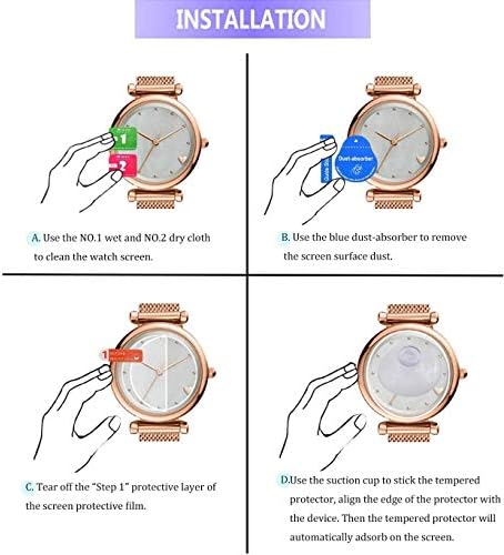 Xinhewong 3-пакет за Ticwatch C2 Plus Plus Smartwatch Ecter Заштитник на екранот Temered Glass за Ticwatch C2 Plus SmartWatch