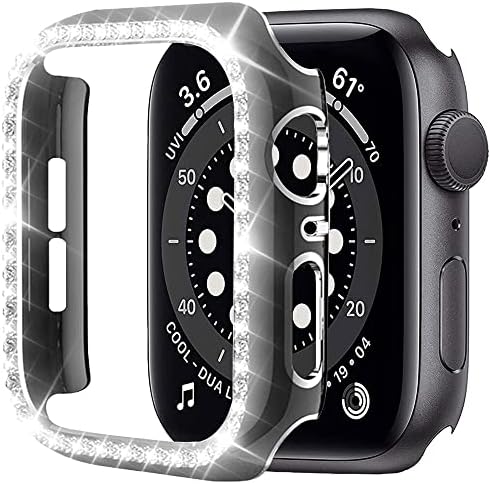 Анканг Дијамант Кристално Куќиште за Apple Watch 7 6 se 40mm 44mm 41mm 45mm Iwatch Серија 5 3 38mm 42mm Заштитни Капаци Женски