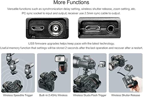 Godox X2T-CTL ttl w/Godox S2 Држач За Држач Безжичен Блиц Активирач со 2 € Godox X1R-C Приемник За Canon Камера Flash Speedlight, 1 /