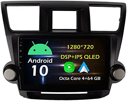 Bestycar 10.1 Android Автомобил Стерео Радио За Toyota Highlander 2008-2014 Окта Јадро Андроид 10.0 Touchscreen Headunit Поддржува