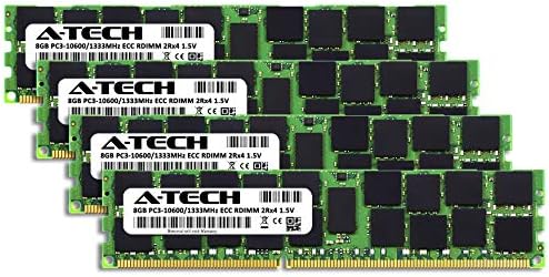 A-Tech 32gb Комплет Меморија RAM МЕМОРИЈА ЗА HP Z800 Работна Станица-DDR3 1333MHz PC3 - 10600 ECC Регистрирани RDIMM 2Rx4 1.5 V-Сервер