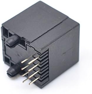 Willwin 20 PCS 52 8P8C 180 степени Модуларна мрежа PCB конектори