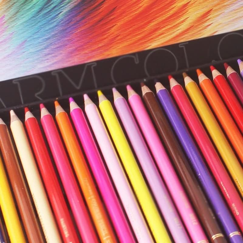 Ореви професионални бои на масло во боја на масло, скицирање на сликање во боја, обоени моливи поставени кутии за уметници цртање училишни