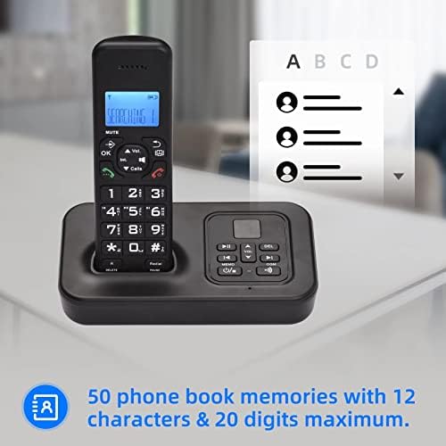 KXDFDC Проширувачки телефонски систем без безжичен систем за одговарање 3 линии LCD дисплеј без раце без раце 16 јазици за канцеларија