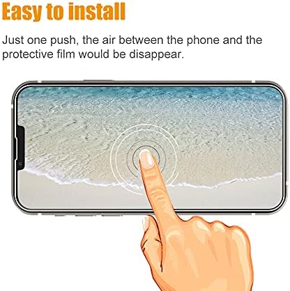 ЈУСЈАИ [3 Пакет] Заштитник На Екранот Од Калено Стакло Компатибилен Со iPhone 13 мини заштитник на екранот СО 9h HD Проѕирен