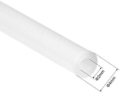 Uxcell Ptfe Tube 4.9ft - ID 2mm x OD 3mm Fit Filament 1.75 за 3D печатач Бело