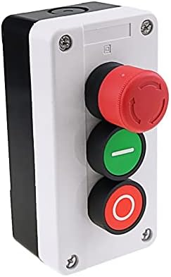 WTUKMO NC итен стоп Без црвено зелено копче за прекинувач на копчето 600V 10A