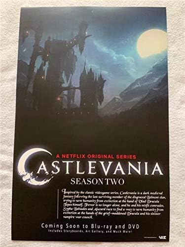Castlevania - 11 x17 d/s Оригинален промо ТВ постер NYCC 2019 Viz Media Netflix Dracula