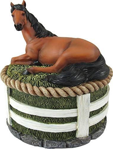 DWK - Сталион СТАШ - Прекрасен кафеав стандарден залив коњ со црна грива земја западна фигура скулптура сл.