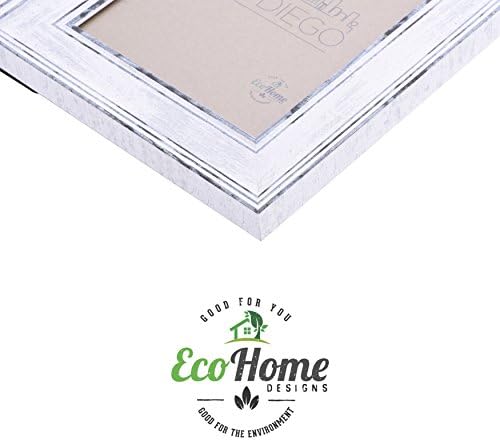 Коњаници 8x10 Рамки за слика потресена бела - дисплеј за десктоп за монтирање, рамки од Ecohome