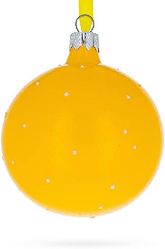 Емоџи лице во маска стаклена топка Божиќ украс 3,25 инчи