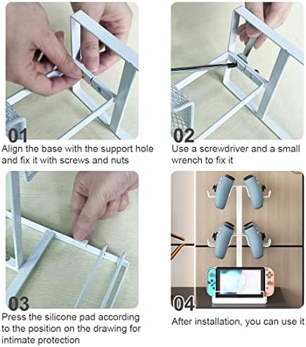 Држач за контролер, Држач За Држач За Држач За Контролер За Игри, Организатор За Складирање Прилагодлива Закачалка За Слушалки За Контролер За Сите Универзални Дод