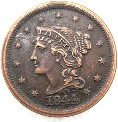 1844 Либерти Морган Комеморативна Реплика На Монети Американска Среќна Стара Монета Нециркулирана Залутана Никел Американска Услуга За Задоволство