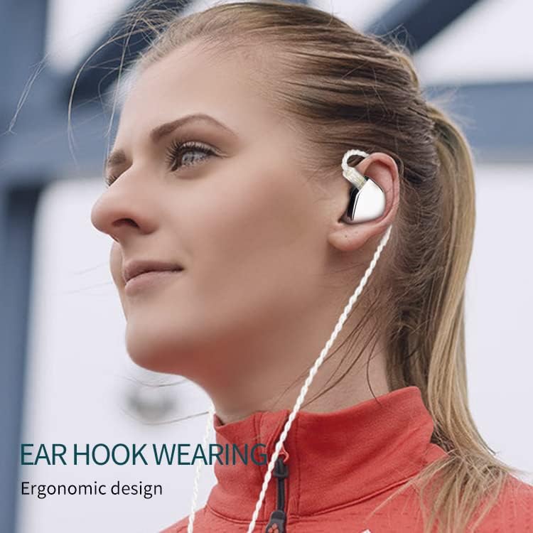 Чувајте ги слушалките Hzsound Heart Mirror Wired Hallephons, 10мм возачка единица во монитори на ушите за чист звук, ушите со