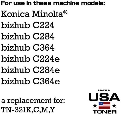 НАПРАВЕНО Во Сад Тонер Компатибилен Замена за употреба Во Коника Минолта TN321, C224, C284, C364, C224e, C284e, C364e